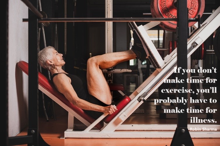 Female Over 50 Working Out